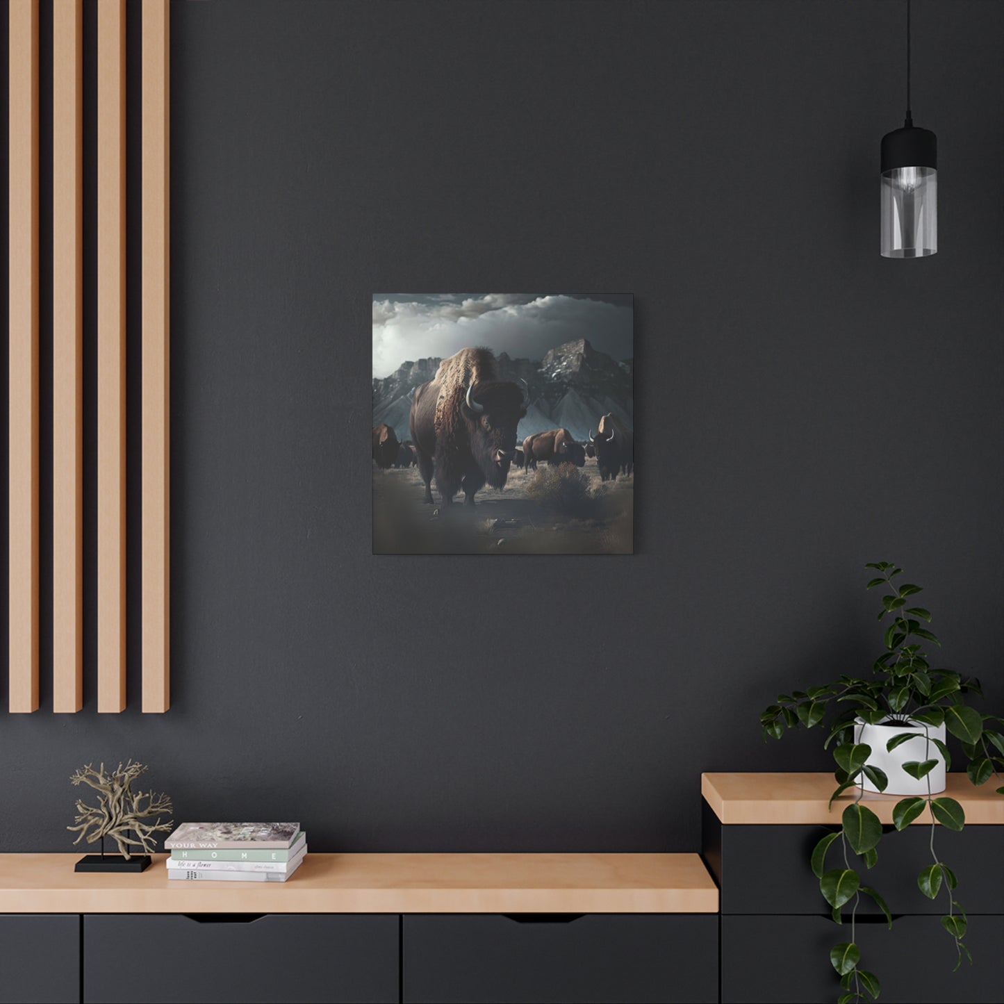 Mountain Bisons Wall Art & Canvas Prints