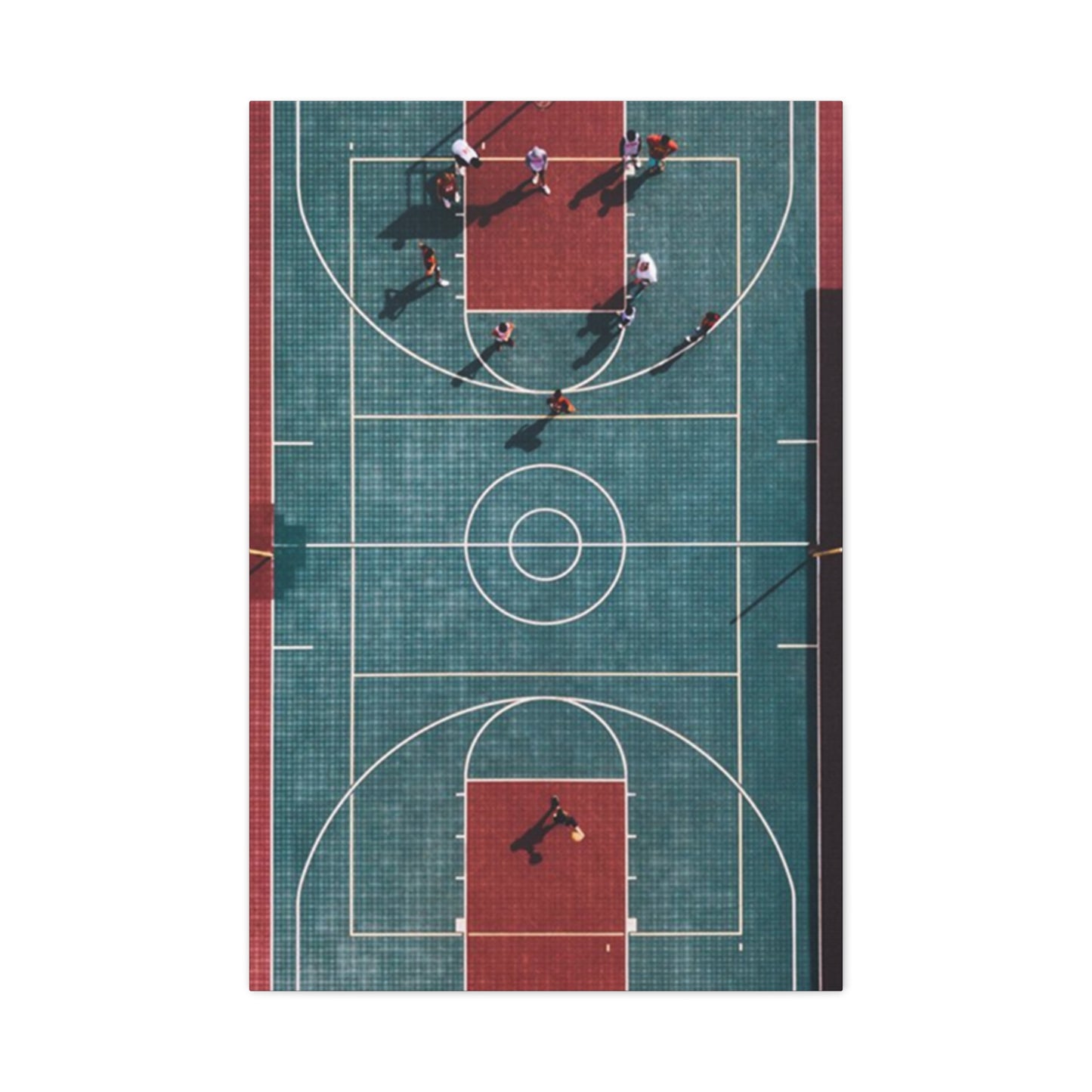 Basketball Court Top View Wall Art & Canvas Prints