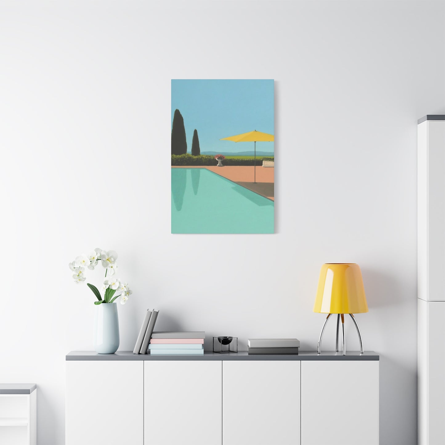 Swimming Pool In Hotel Wall Art & Canvas Prints