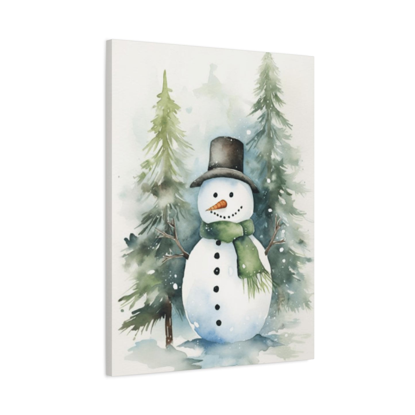 Smiling Snowman Wall Art & Canvas Prints