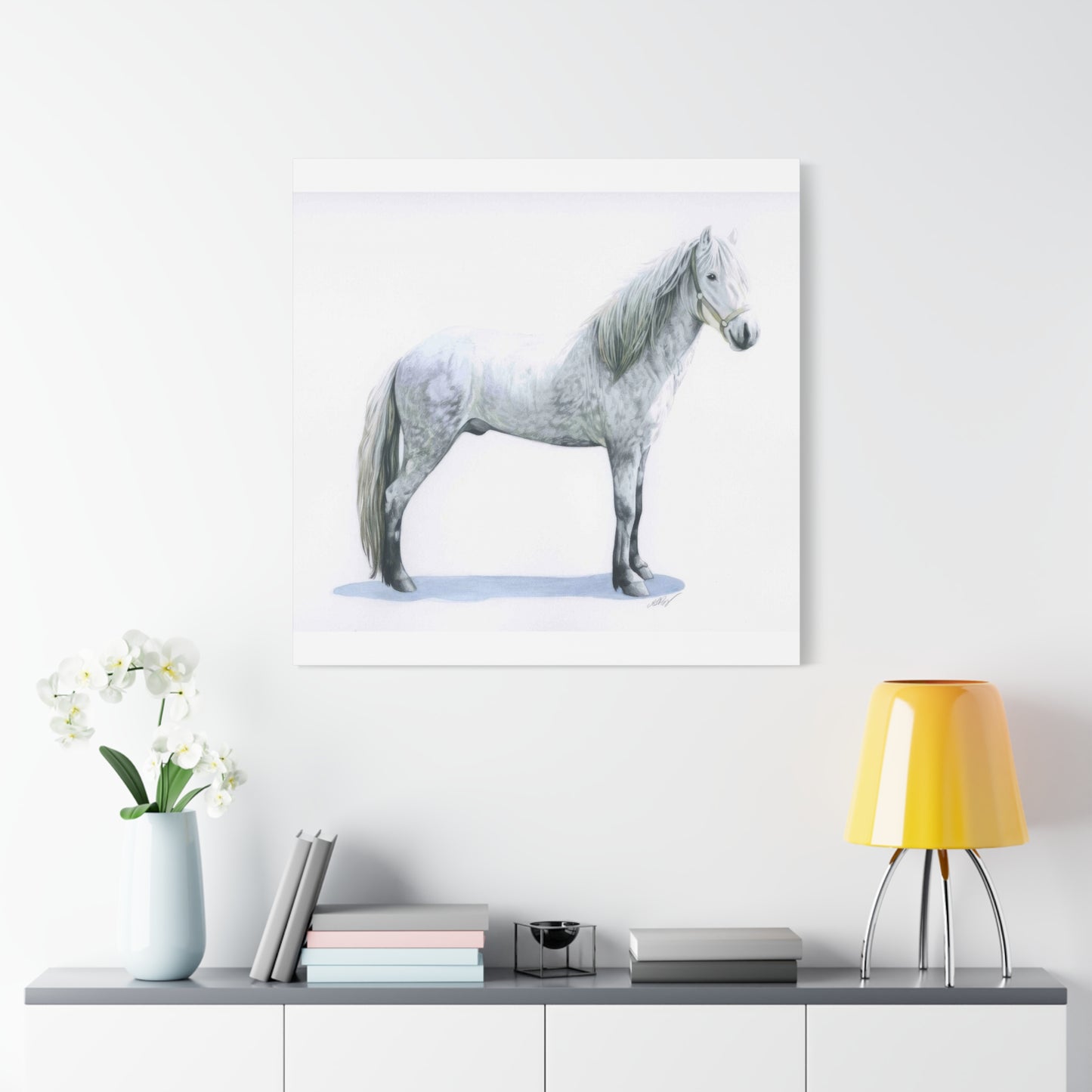 Grace Popp White Horse Wall Art & Canvas Prints
