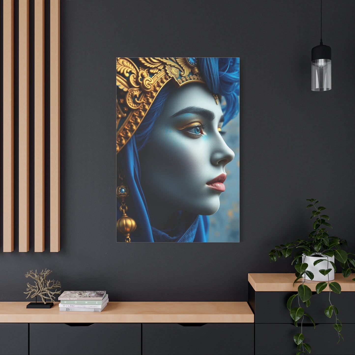 Blue & Gold Art Refined Canvas Wall Art & Canvas Print