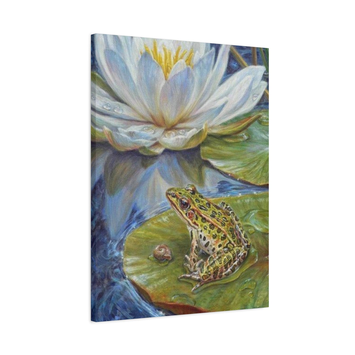 Frog in Pond Wall Art & Canvas Prints