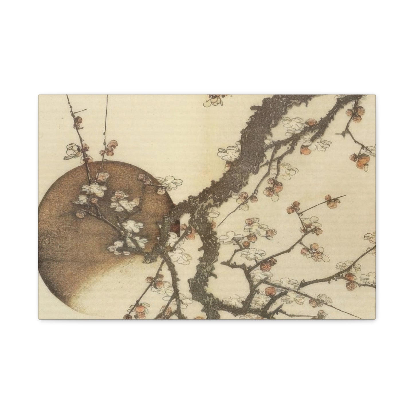 Katsushika Hokusai Plum Blossom And The Moon Wall Art & Canvas Prints