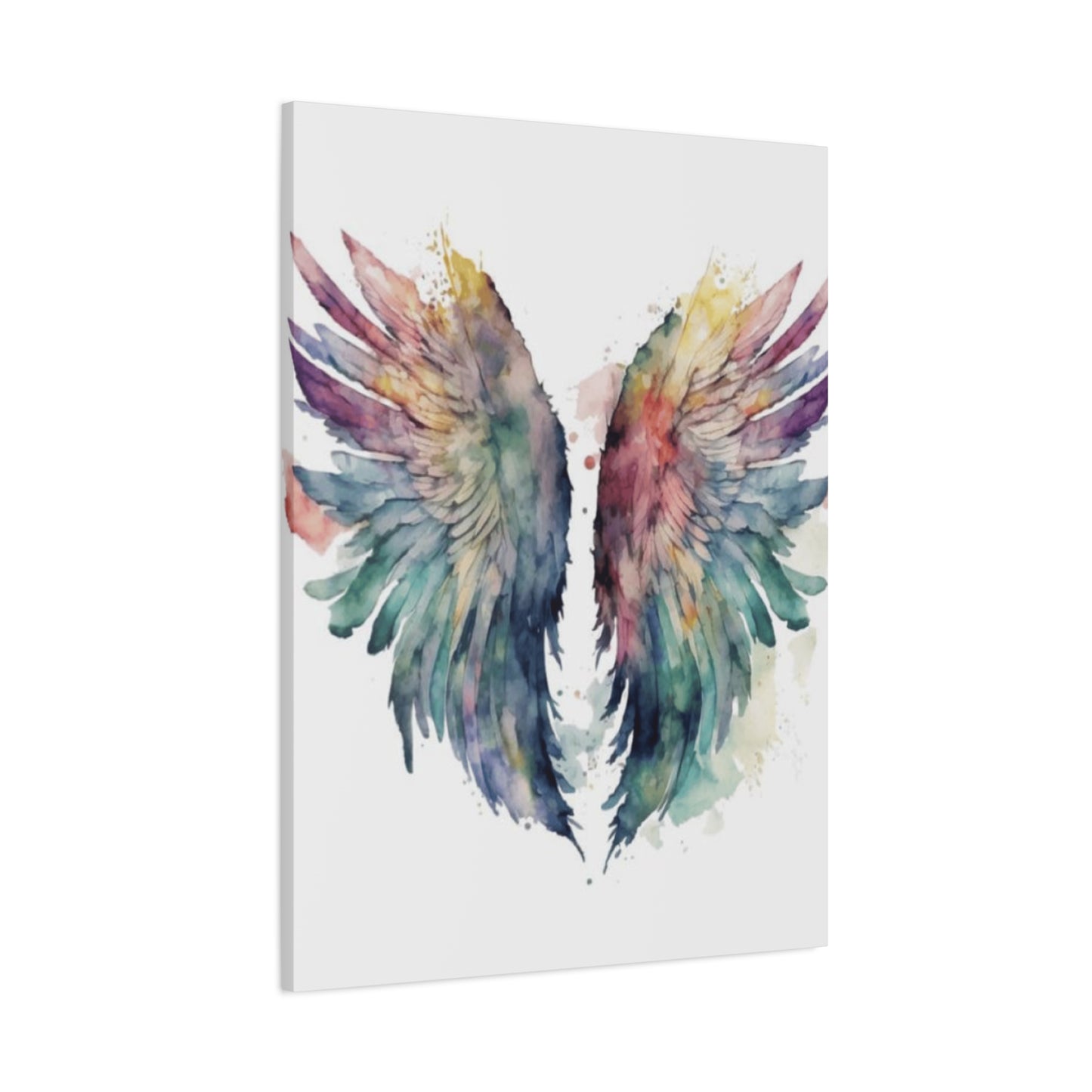 Colourful Paint Splash Angel Wings Wall Art & Canvas Prints