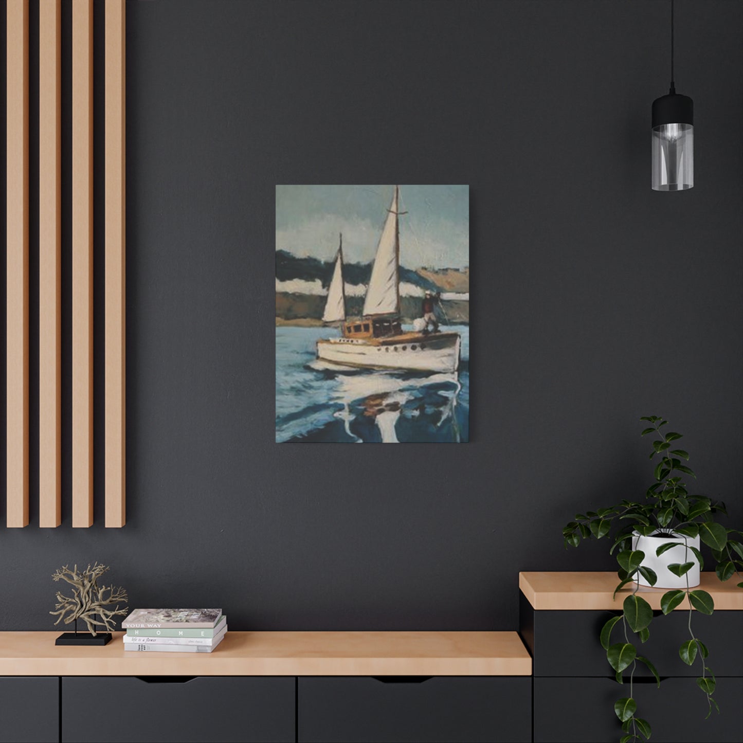 White Sailing Ship Poster Wall Art & Canvas Prints