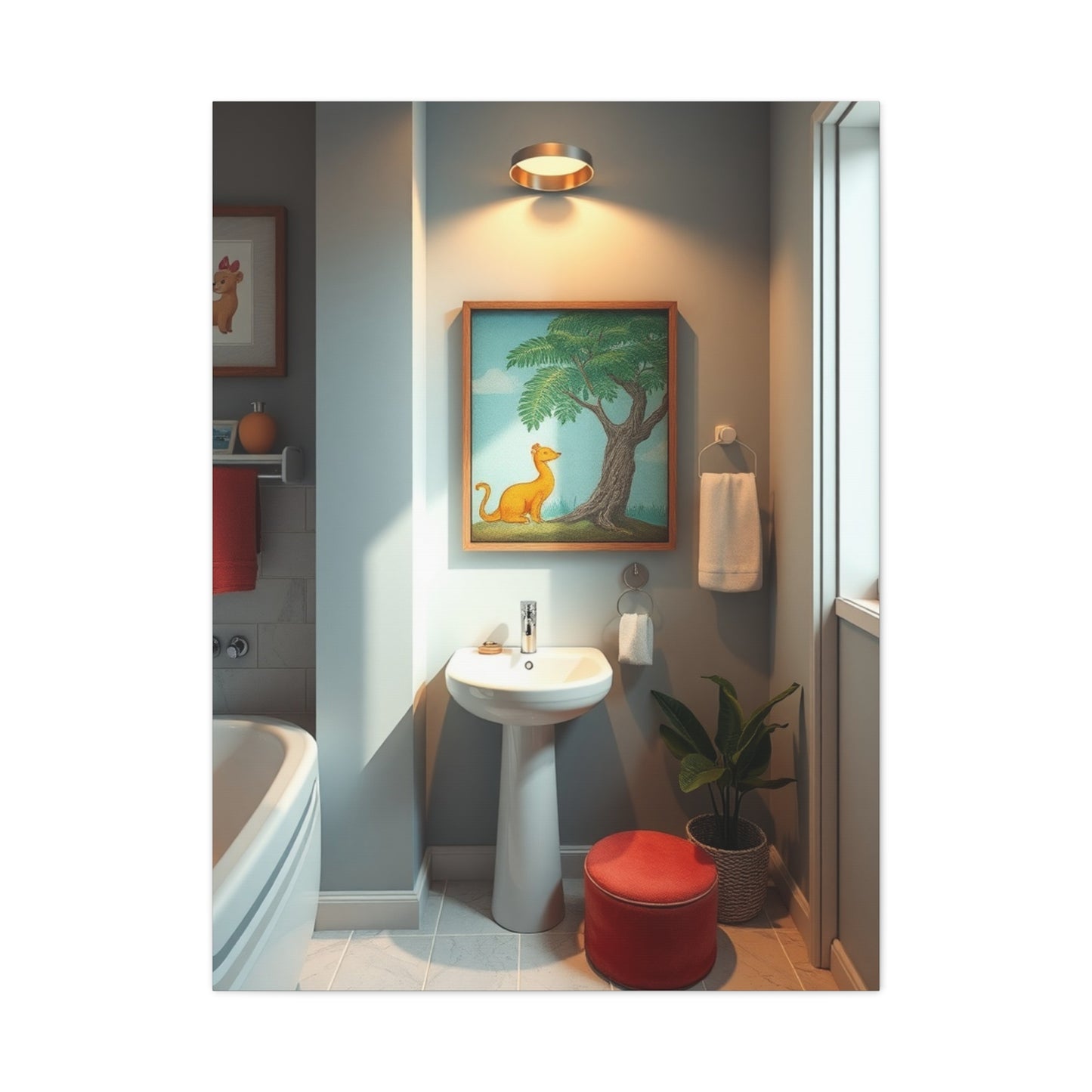 Kid’s Bathroom Art Canvas Art 3 Wall Art & Canvas Print