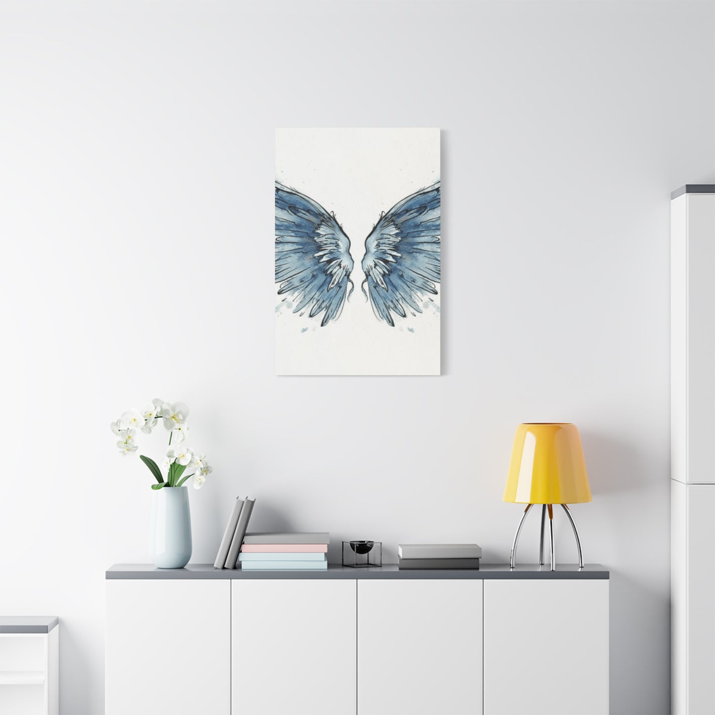 Blue Angel Wings Wall Art & Canvas Prints