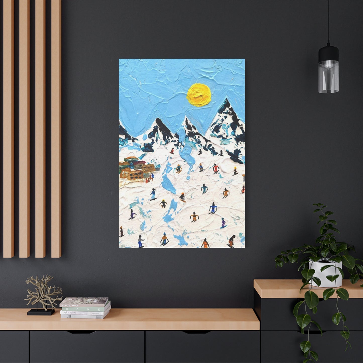Skiing Mountain Art Wall Art & Canvas Prints