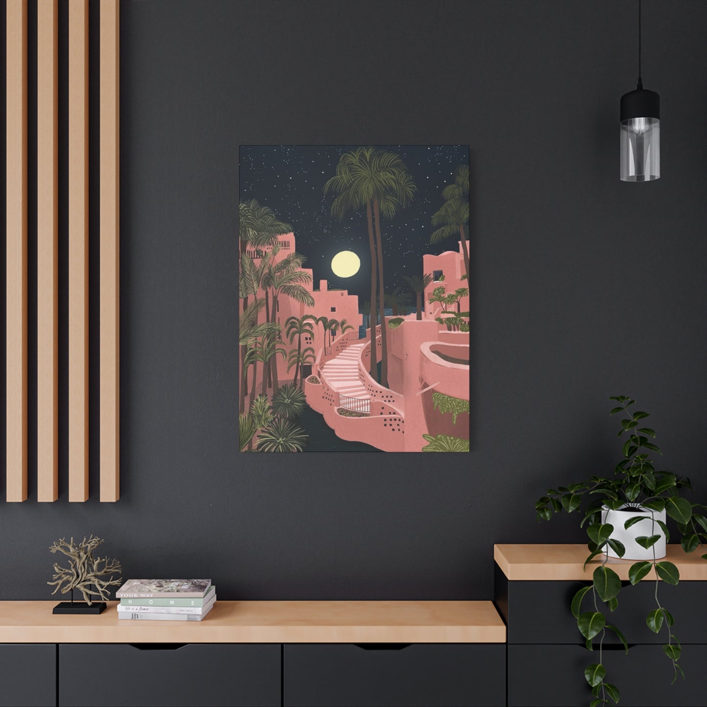 Pink Resort In Spain Wall Art & Canvas Prints