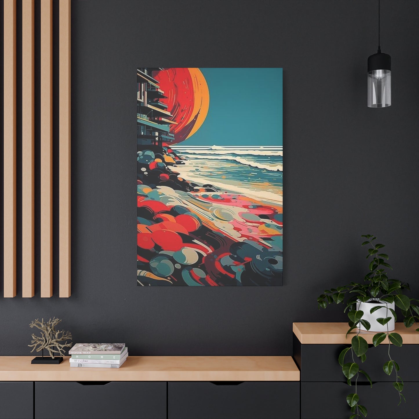 Abstract Sunset On A Beach Wall Art & Canvas Prints
