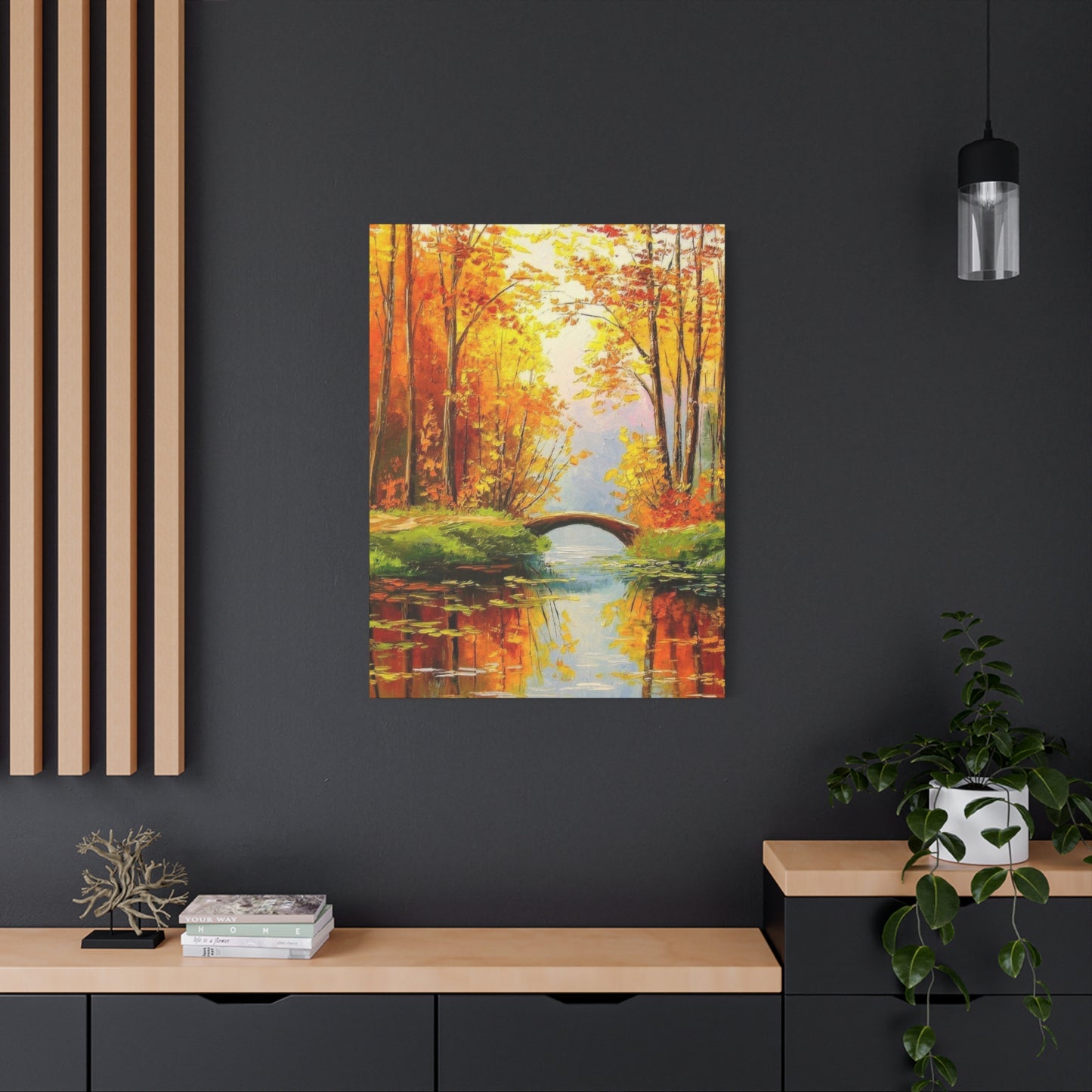 Wooden Bridge In Forest Wall Art & Canvas Prints