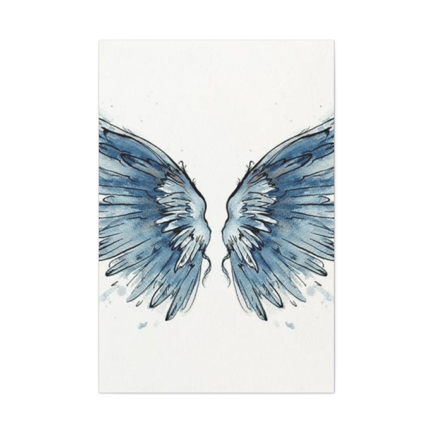 Blue Angel Wings Wall Art & Canvas Prints