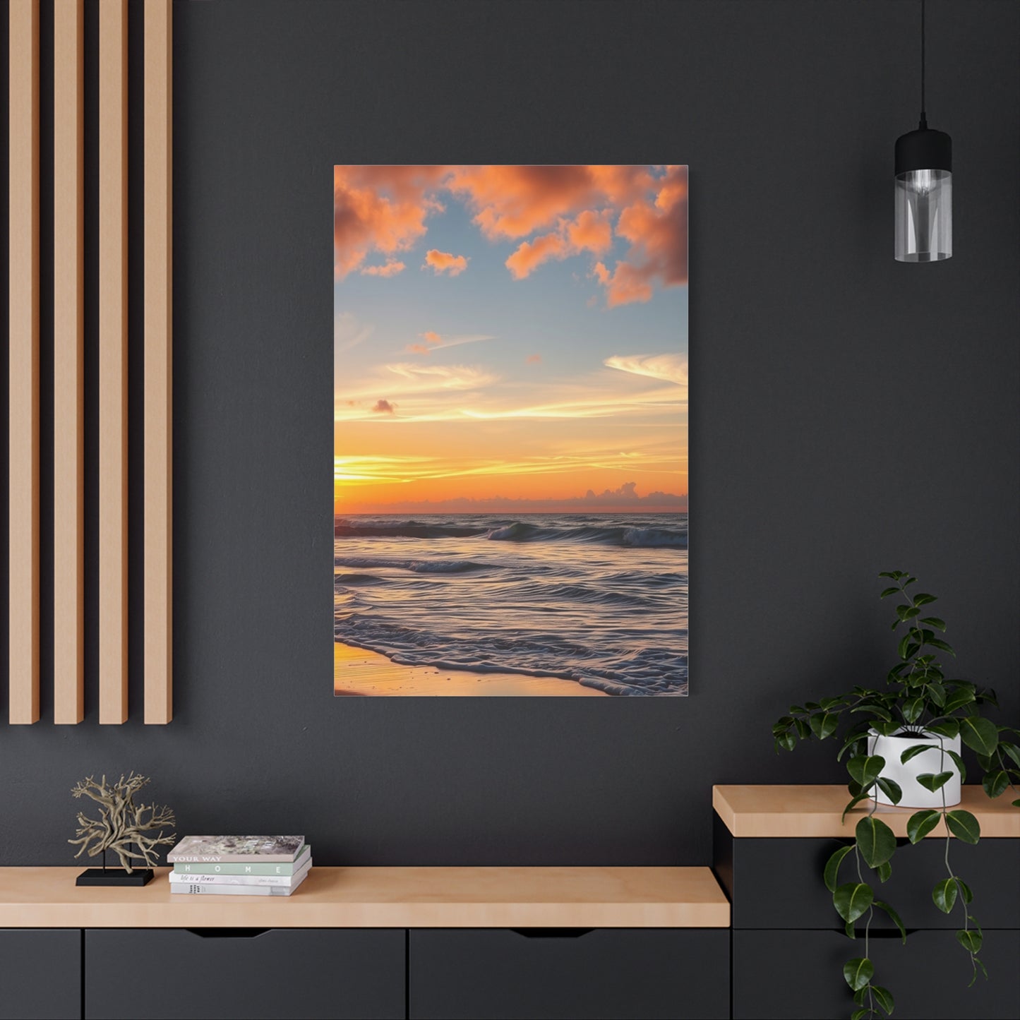 Beach Sunrise and Sunset Art Supreme Gallery Wall Art & Canvas Print