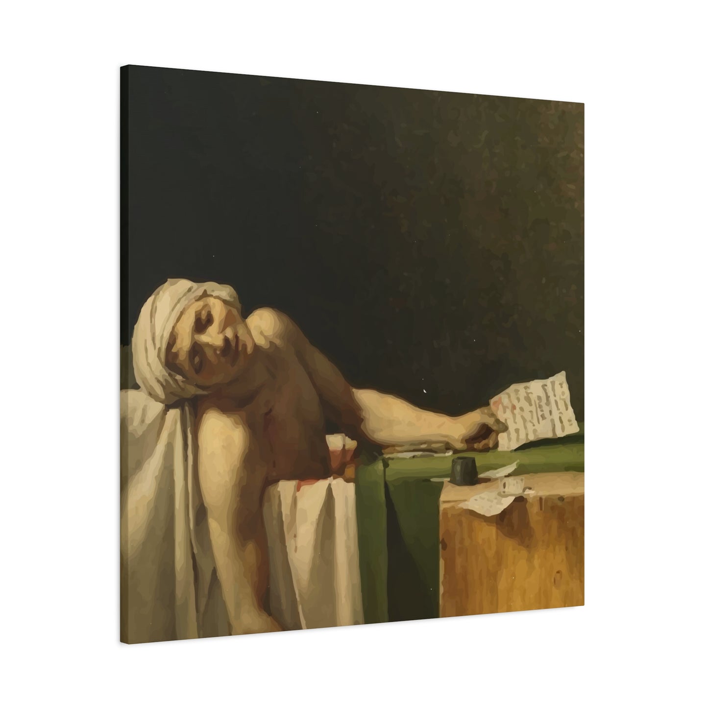 Man Writing a Letter Wall Art & Canvas Prints