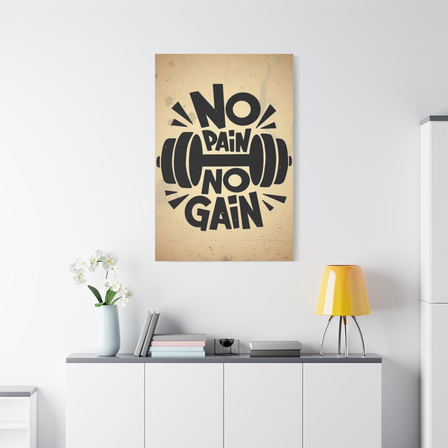 No pain No gain Wall Art & Canvas Prints