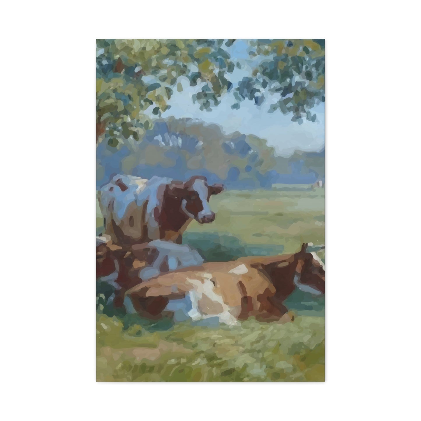 Cow Eat Grass Wall Art & Canvas Prints