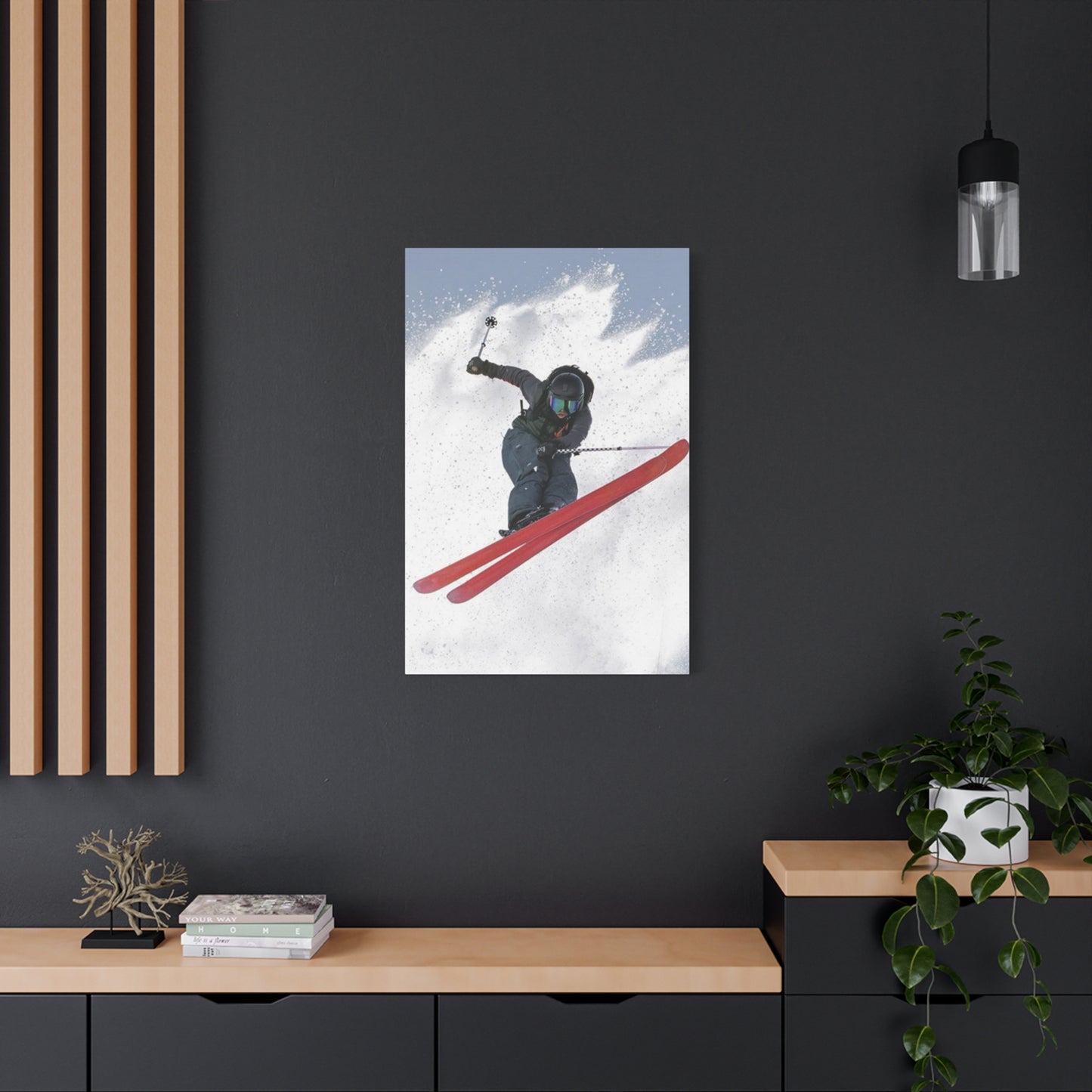 Skiing Stunt Poster Wall Art & Canvas Prints
