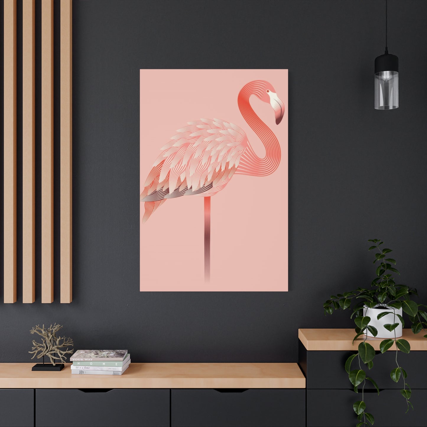 Flamingo Light Pink Wall Art & Canvas Prints