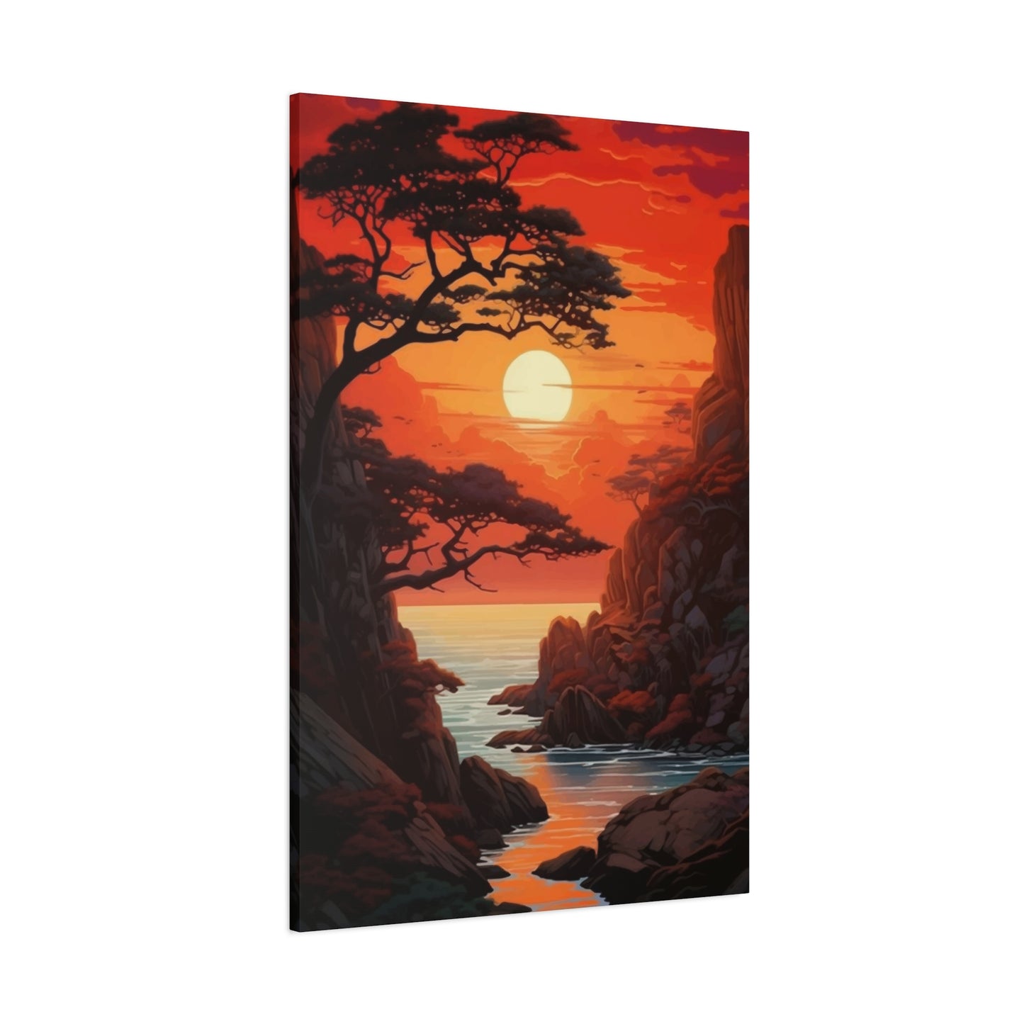 Sun In Mountains Wall Art & Canvas Prints