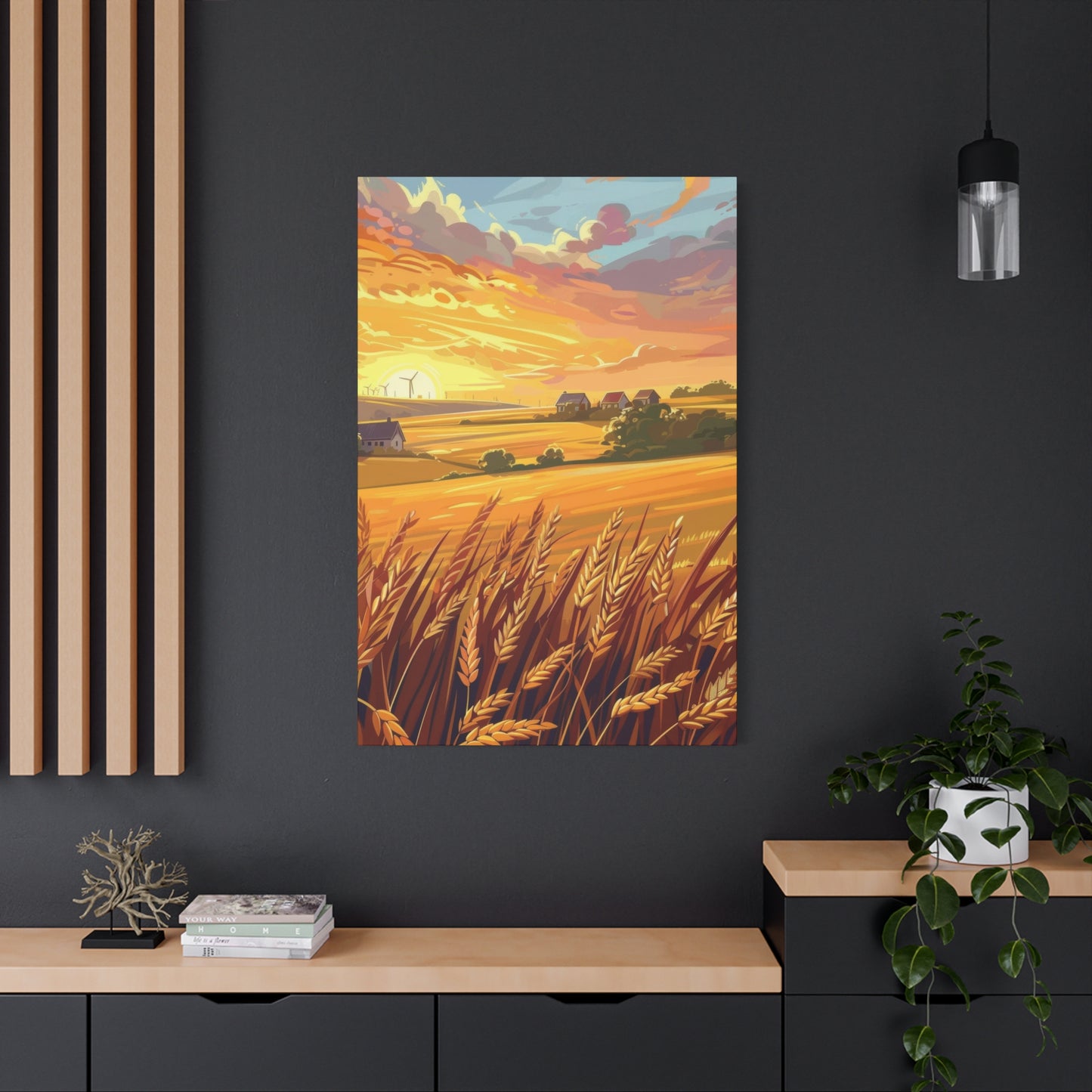 Golden Wheat Fields Countryside Wall Art & Canvas Prints