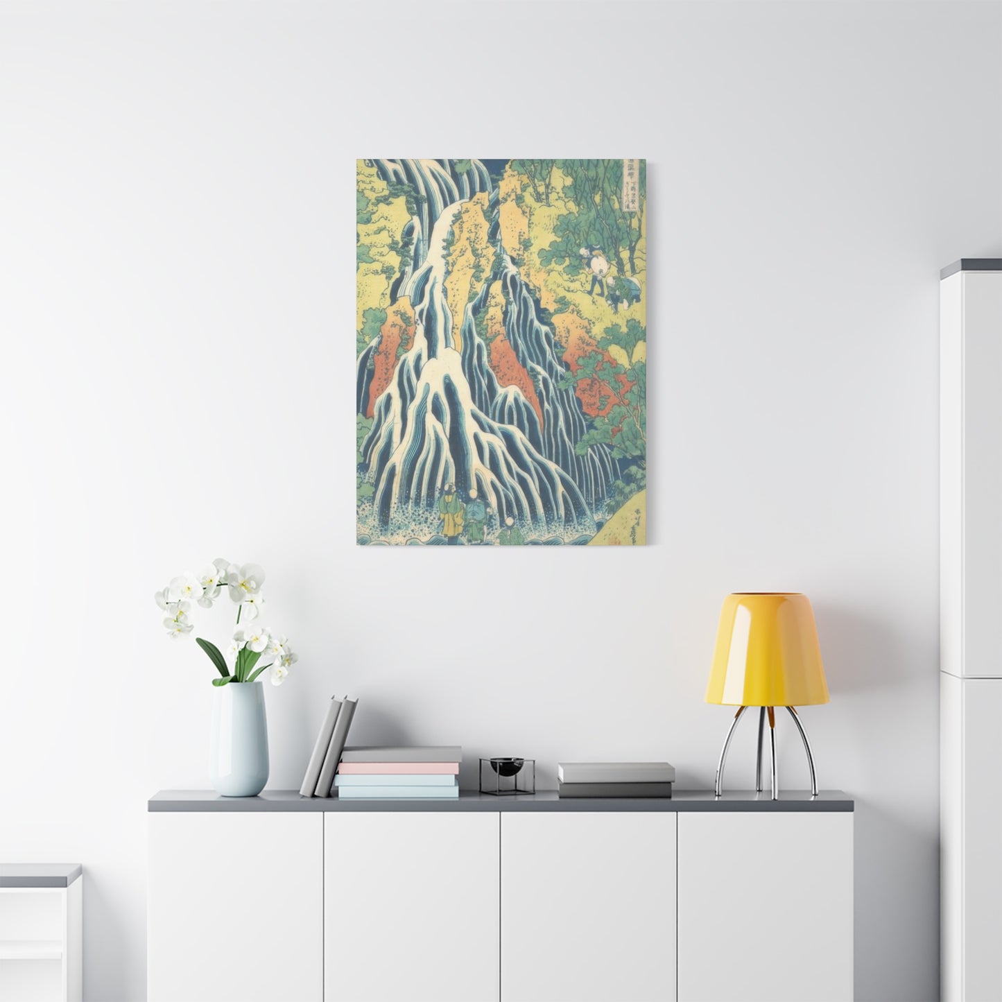 Katsushika Hokusai Kirifuri Waterfall At Mount Kurokami In Shimotsuke Province Wall Art & Canvas Prints