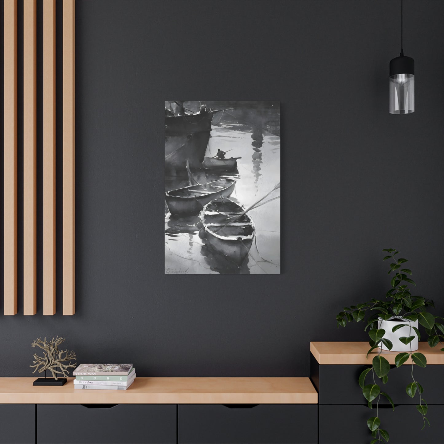 Boat Oil Painting Wall Art & Canvas Prints