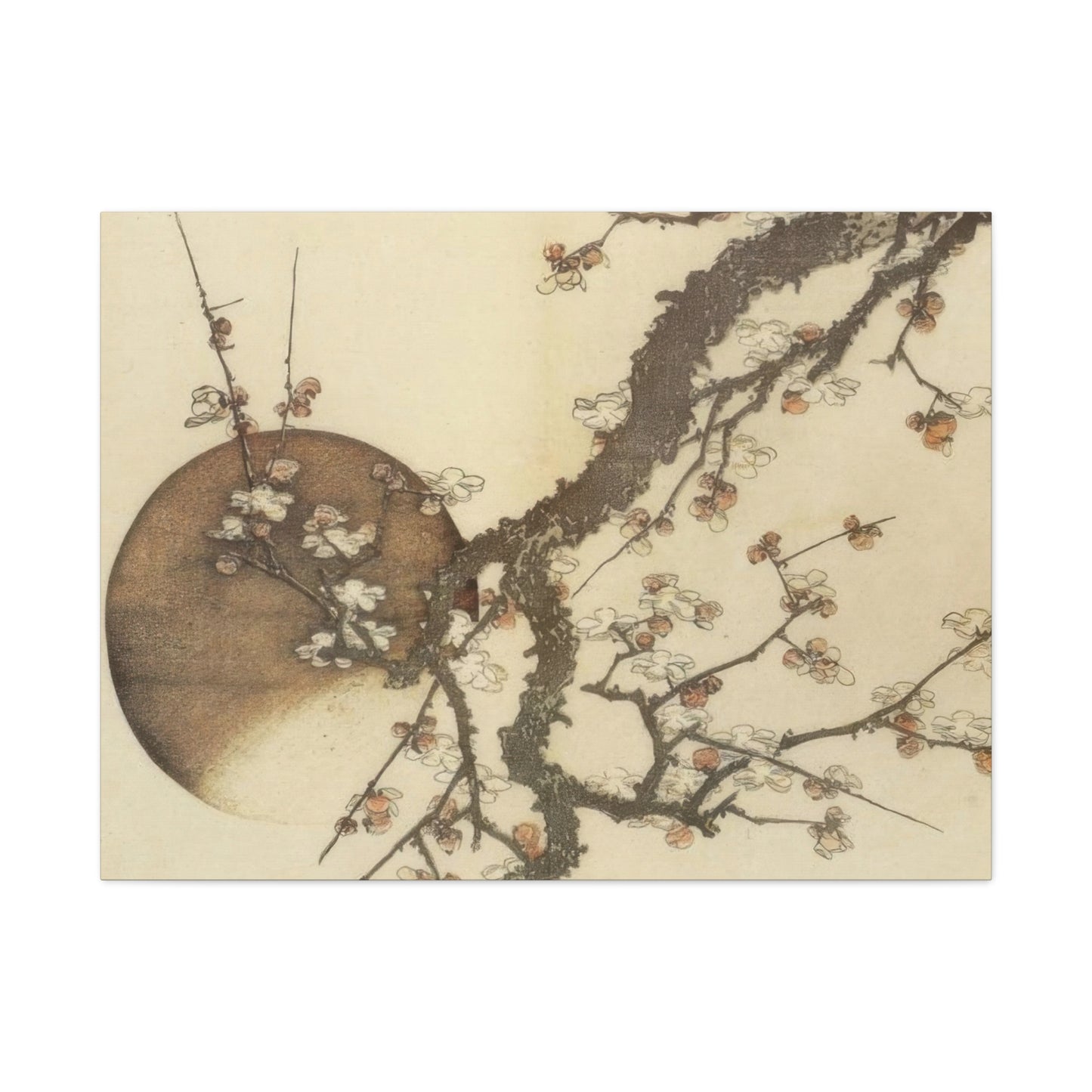 Katsushika Hokusai Plum Blossom And The Moon Wall Art & Canvas Prints