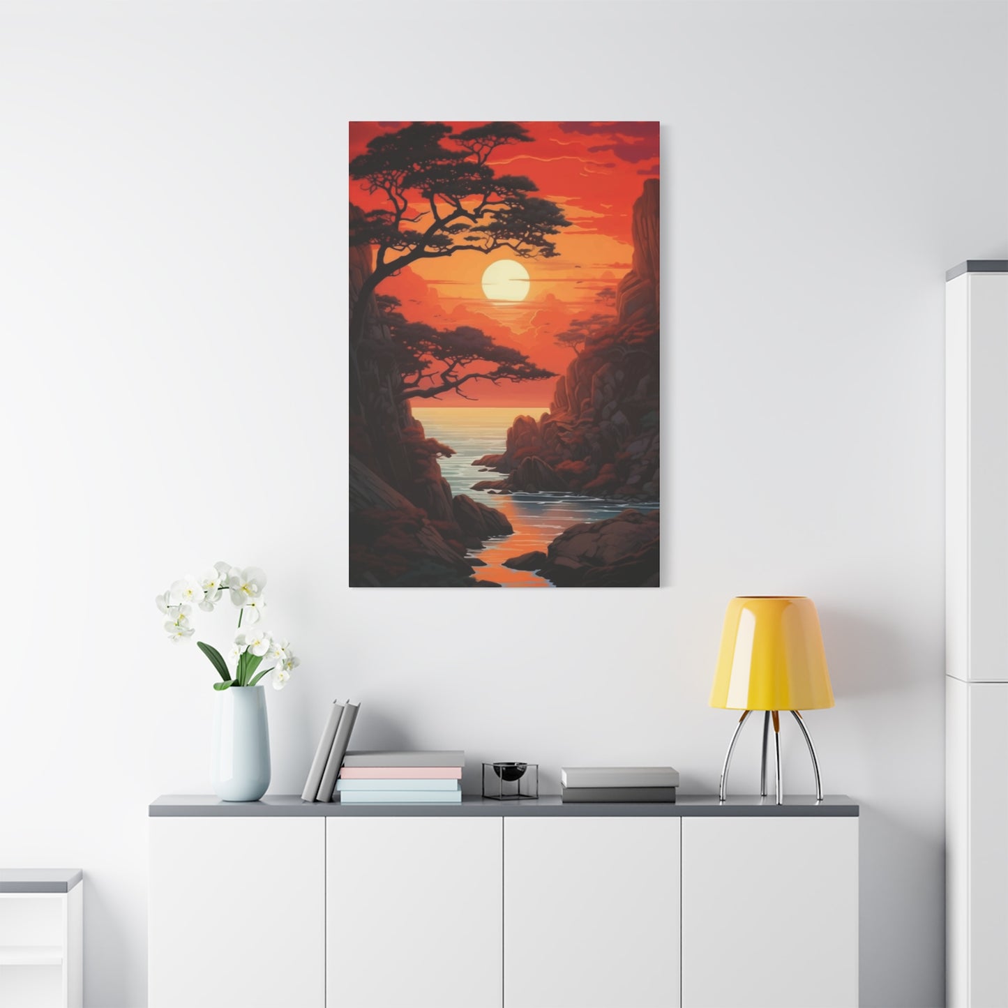 Sun In Mountains Wall Art & Canvas Prints