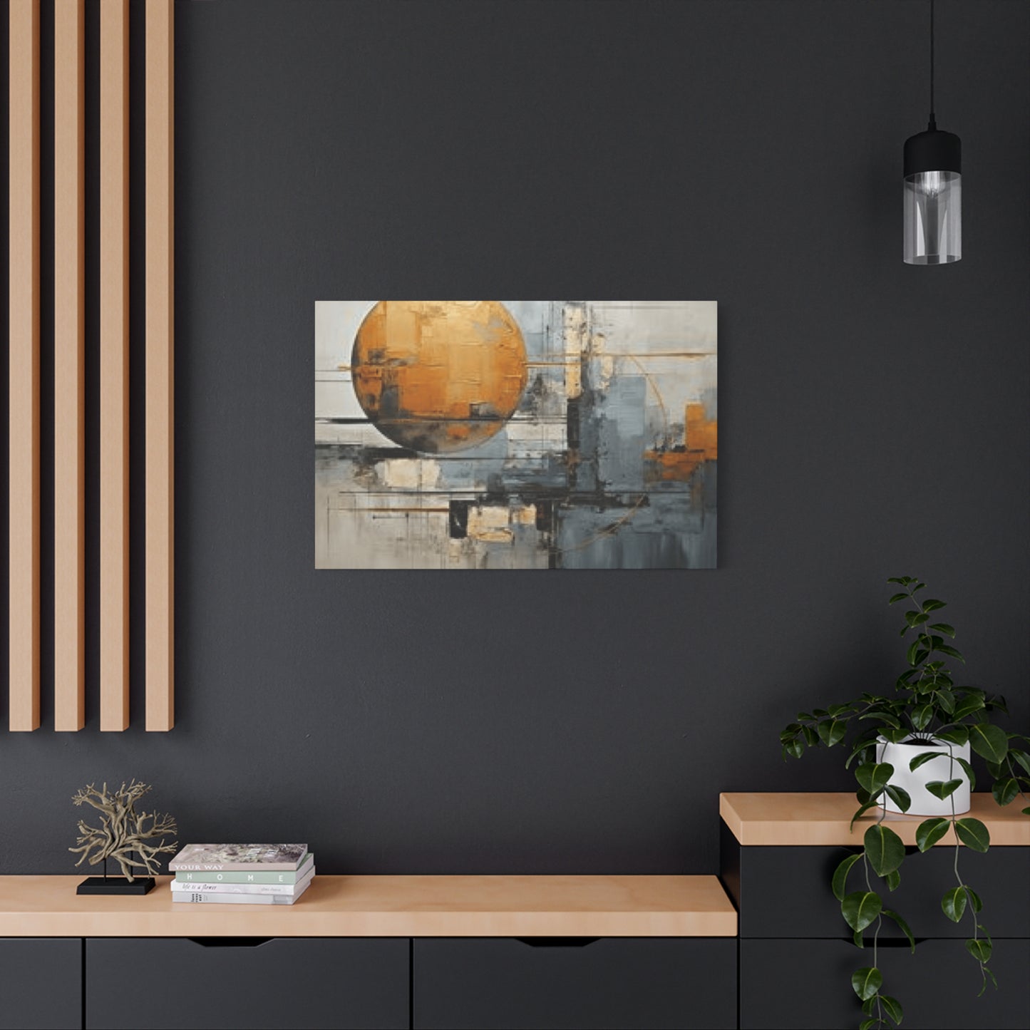 Abstract Moon Painting Wall Art & Canvas Prints