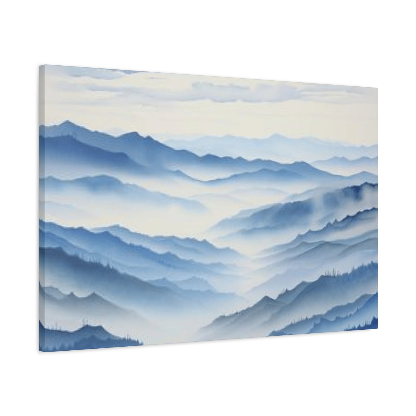 Blue Clouds and Ridge Painting Wall Art & Canvas Prints