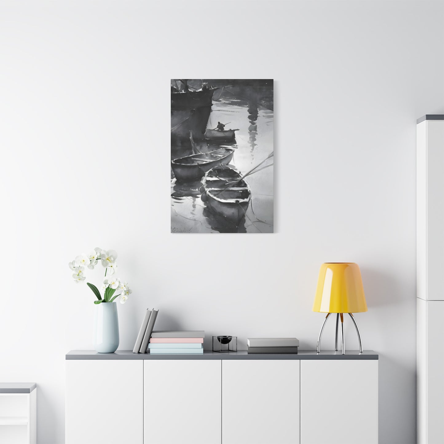Boat Oil Painting Wall Art & Canvas Prints