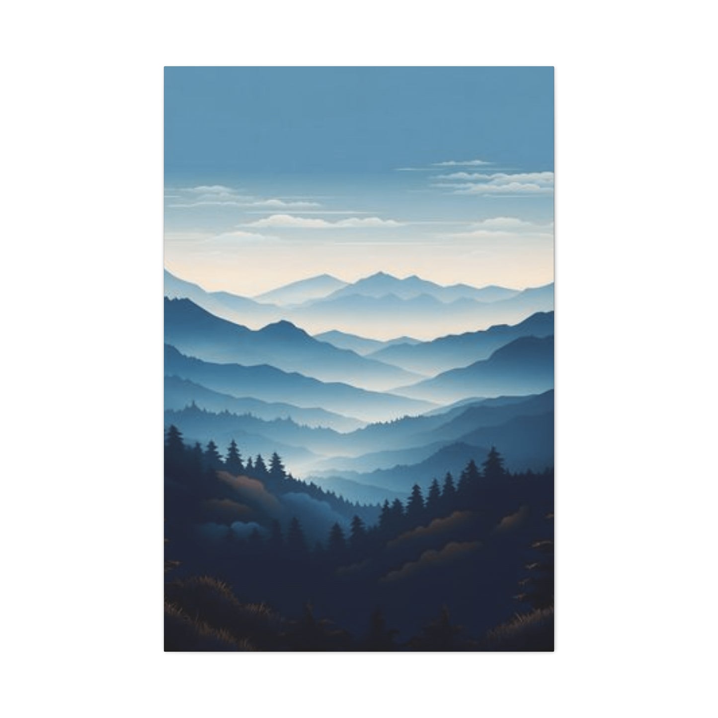 Serene Mountain Range Wall Art & Canvas Prints