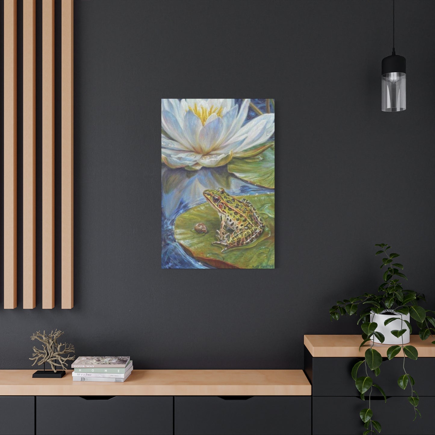 Frog in Pond Wall Art & Canvas Prints
