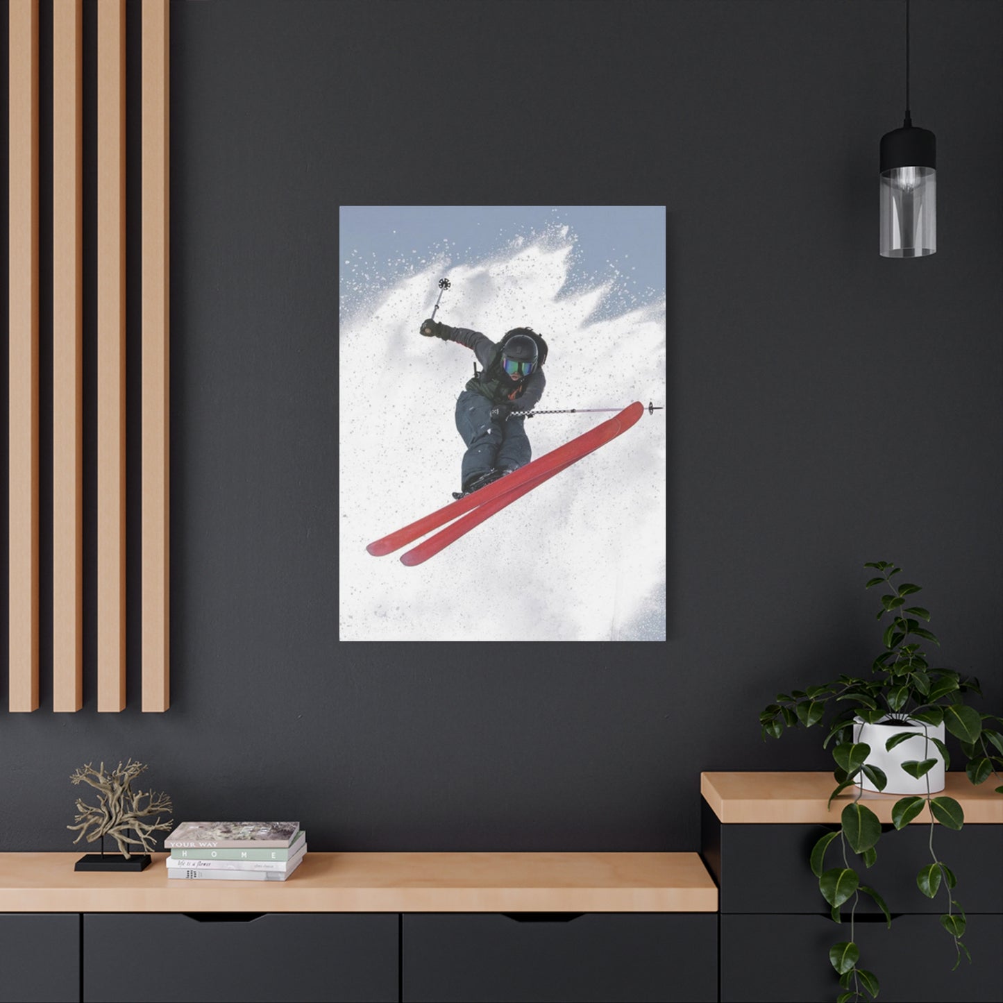 Skiing Stunt Poster Wall Art & Canvas Prints