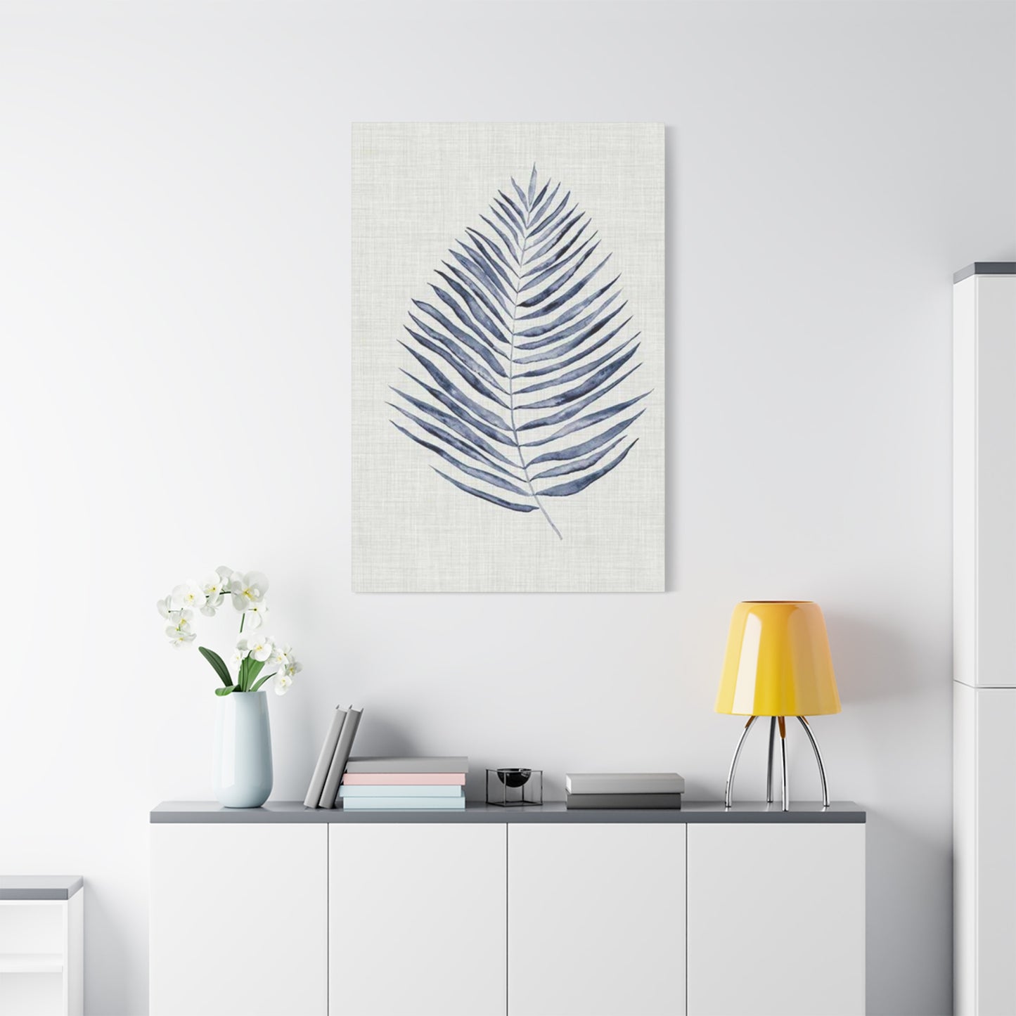Blue Leaf Entryway Wall Art & Canvas Prints