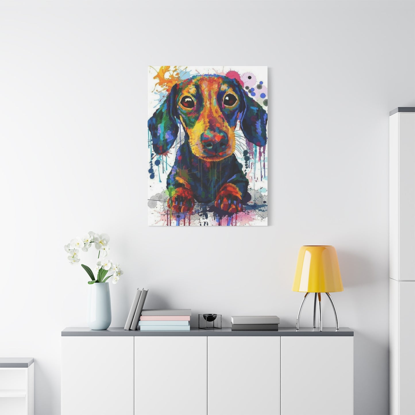 Dachshund Dog Color Wall Art & Canvas Prints