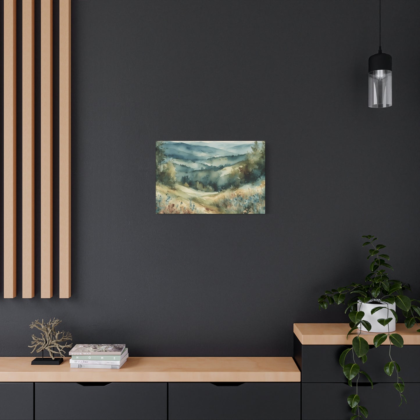 Green Forest Near Blue Ridge Painting Wall Art & Canvas Prints
