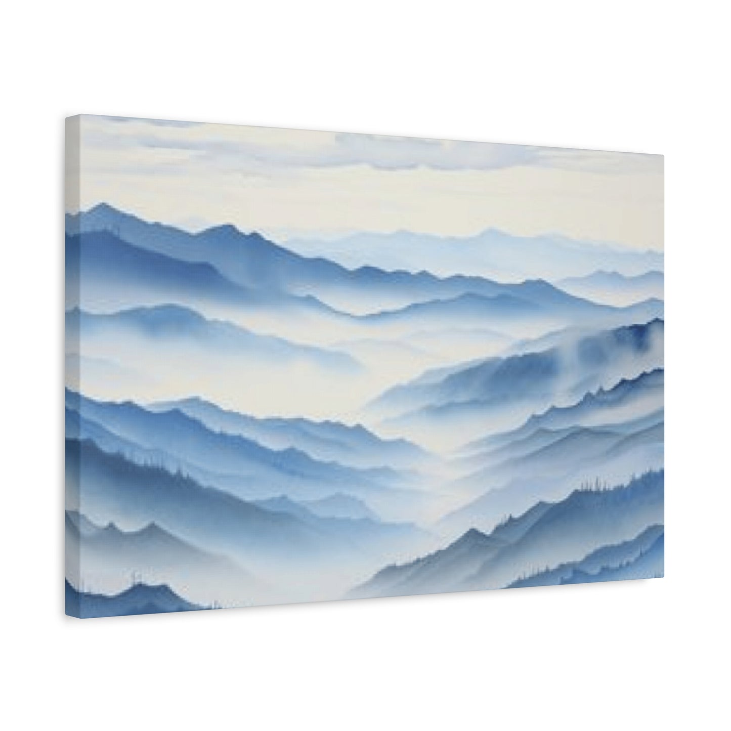 Blue Clouds and Ridge Painting Wall Art & Canvas Prints