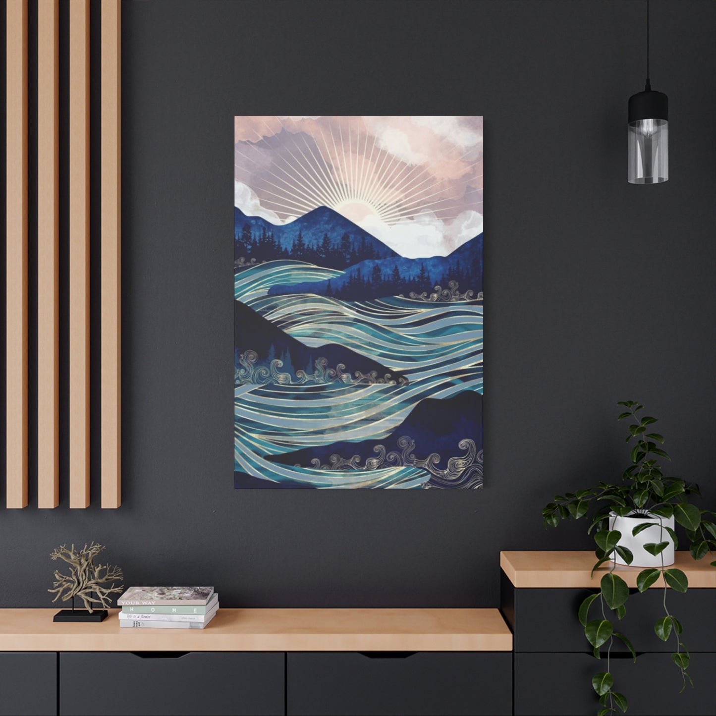 Rising Sun and Ocean Wall Art & Canvas Prints
