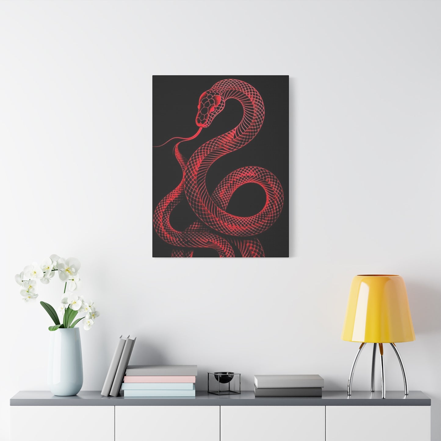 The Red Snake Poster Wall Art & Canvas Prints