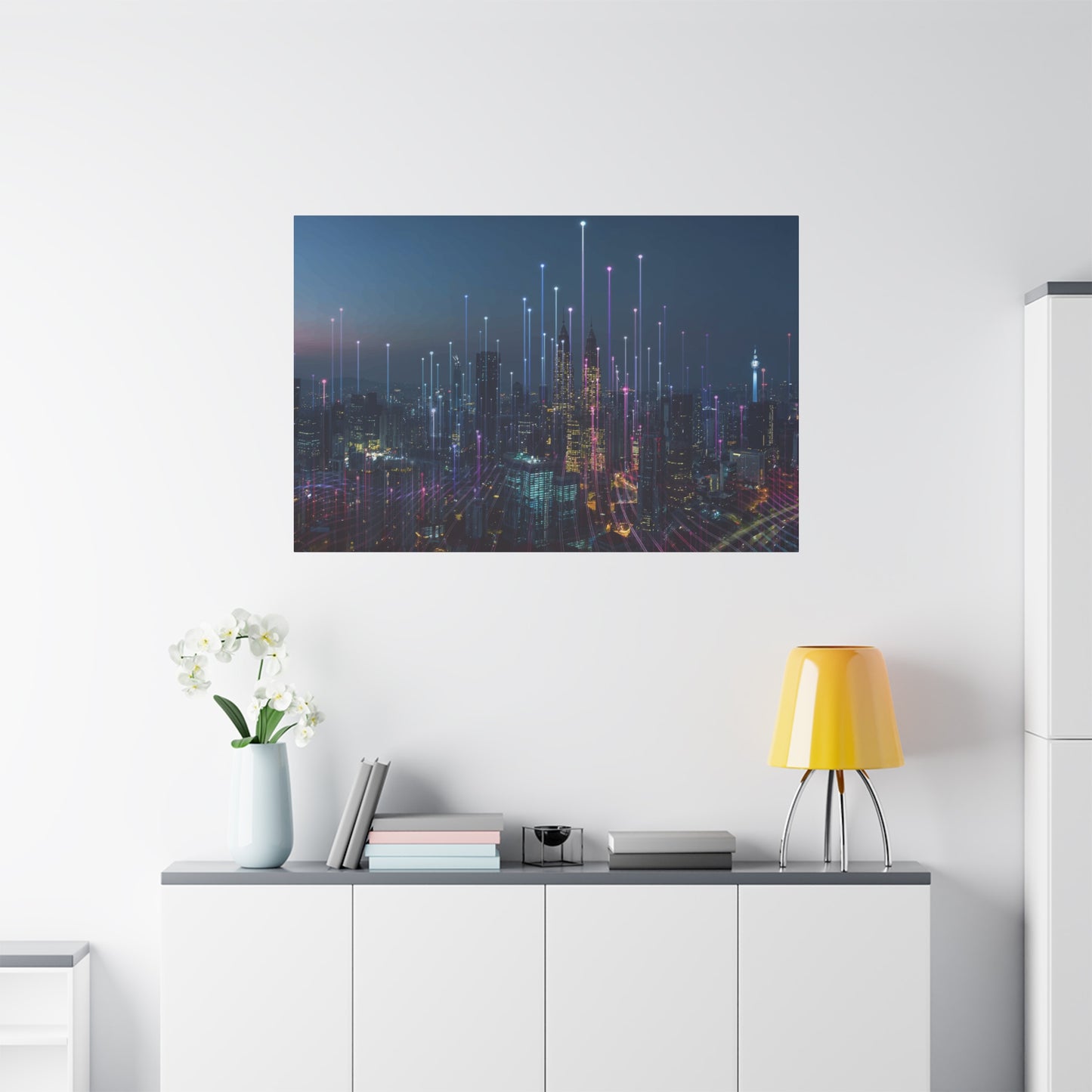 Smart City Abstract Wall Art & Canvas Prints