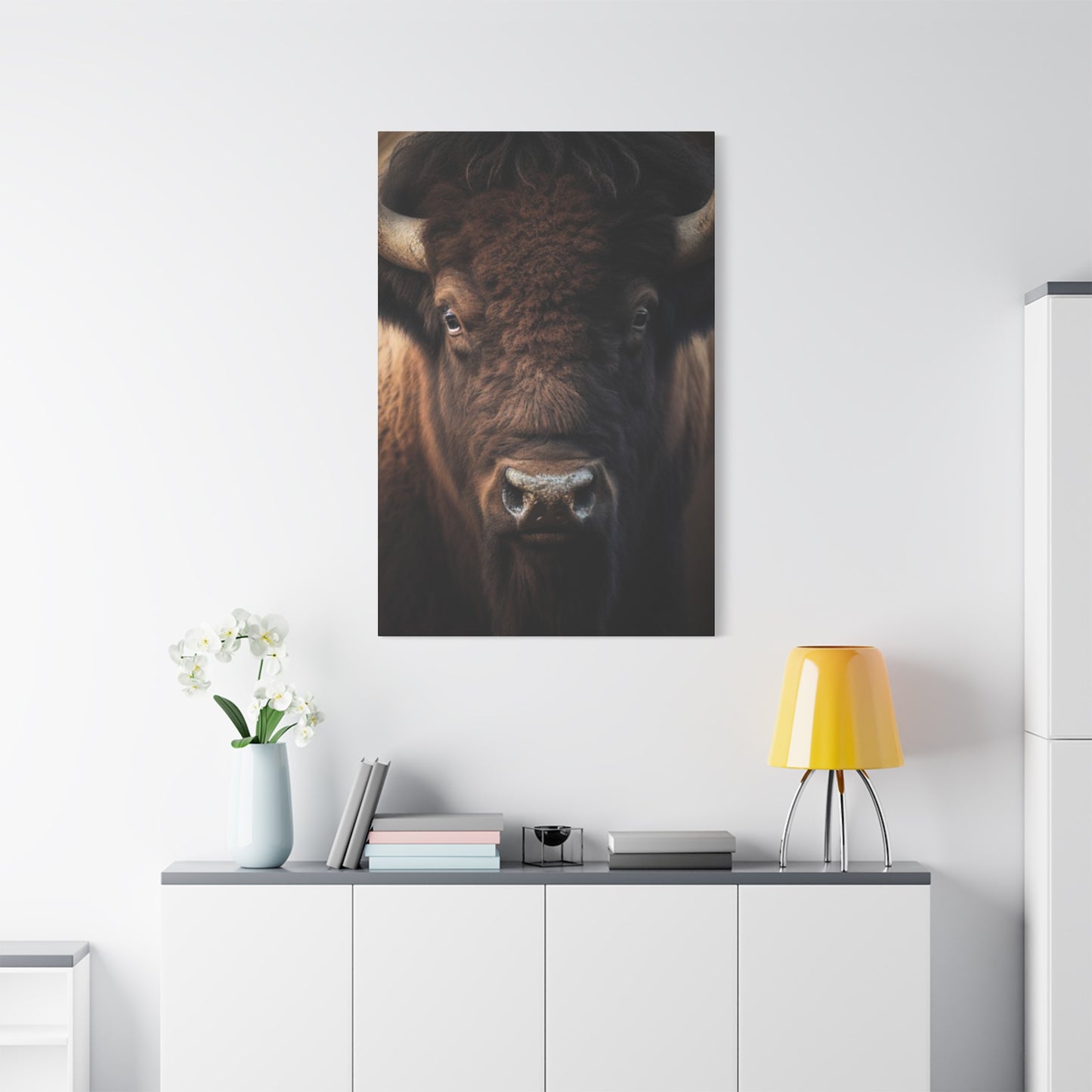 Bison Staring Wall Art & Canvas Prints
