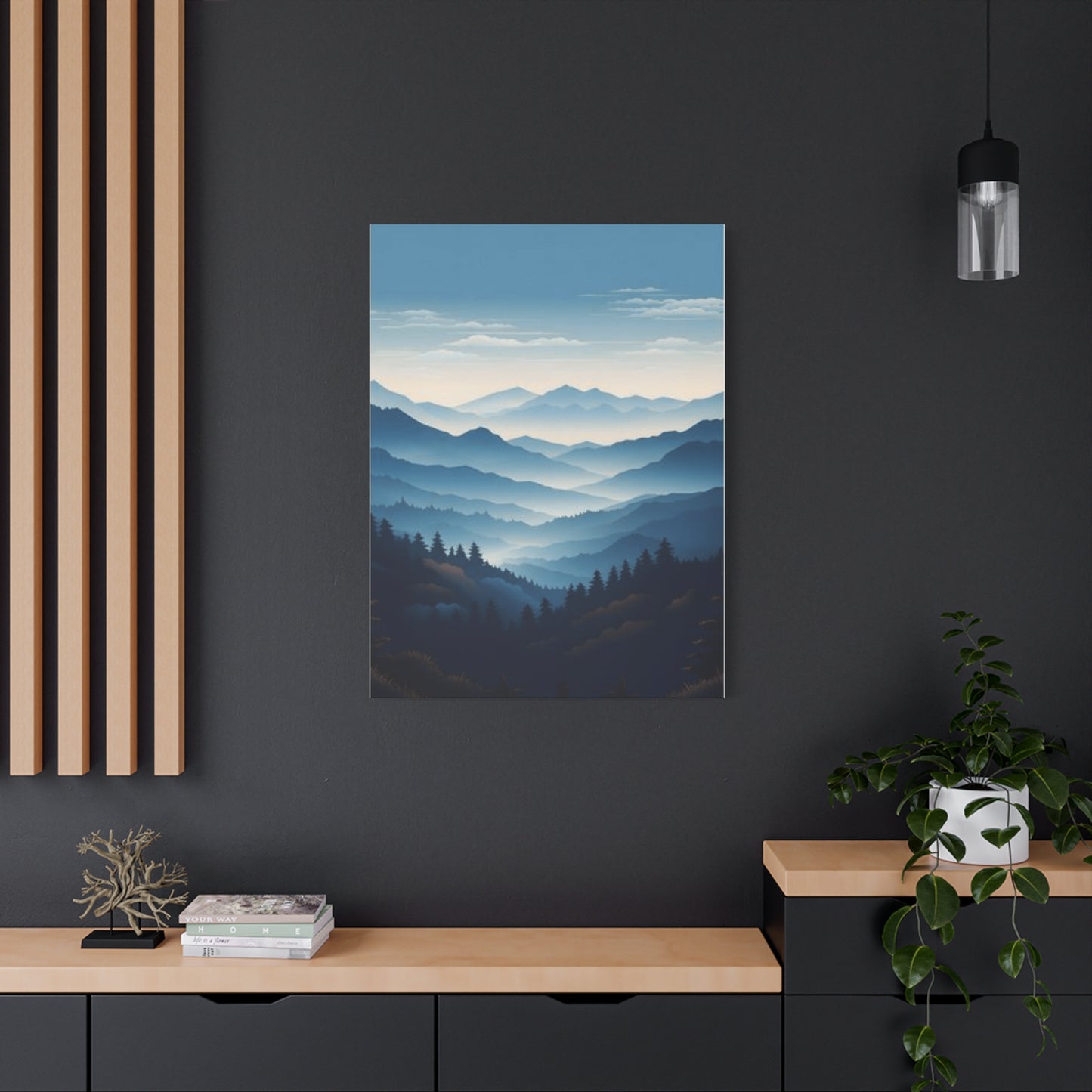 Serene Mountain Range Wall Art & Canvas Prints