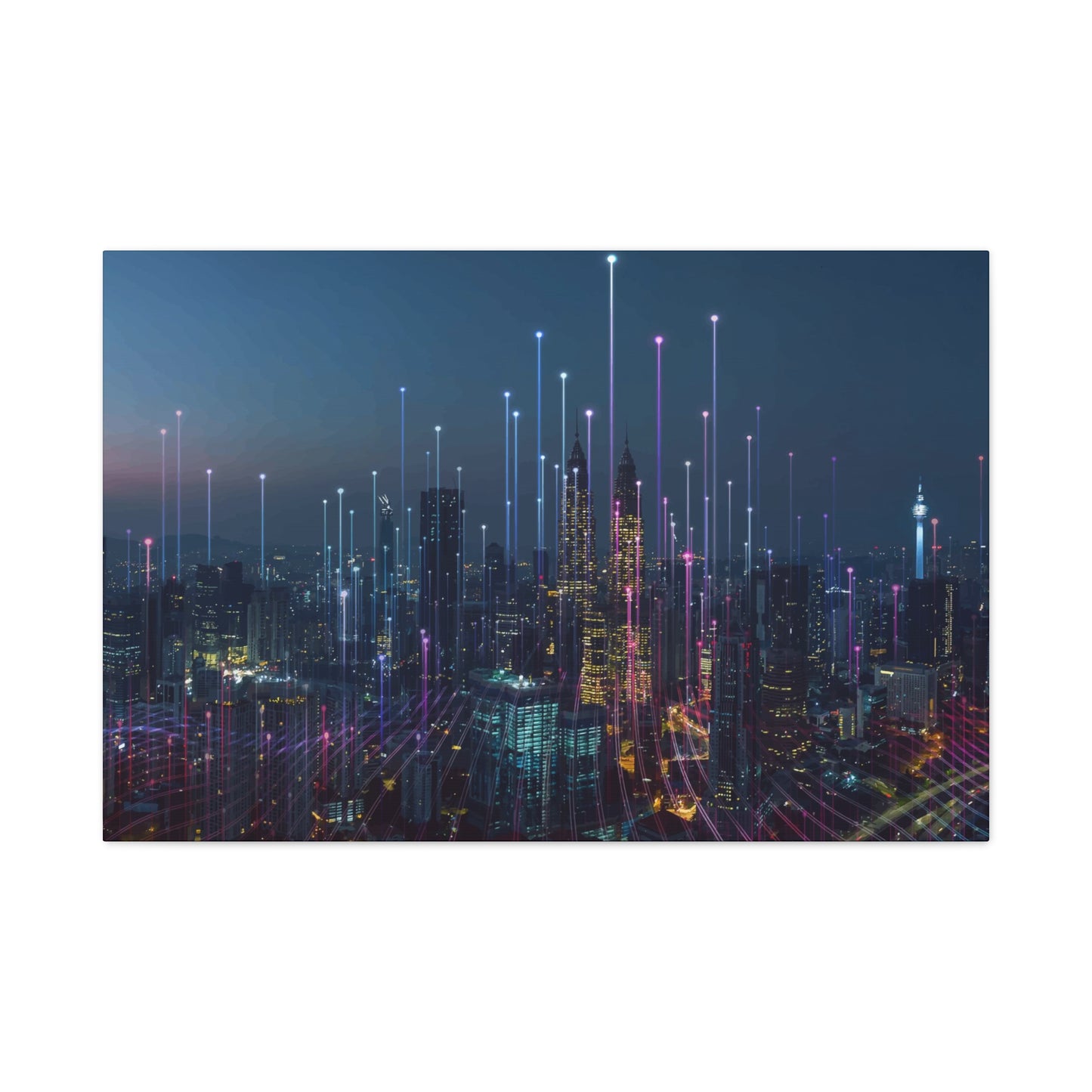 Smart City Abstract Wall Art & Canvas Prints