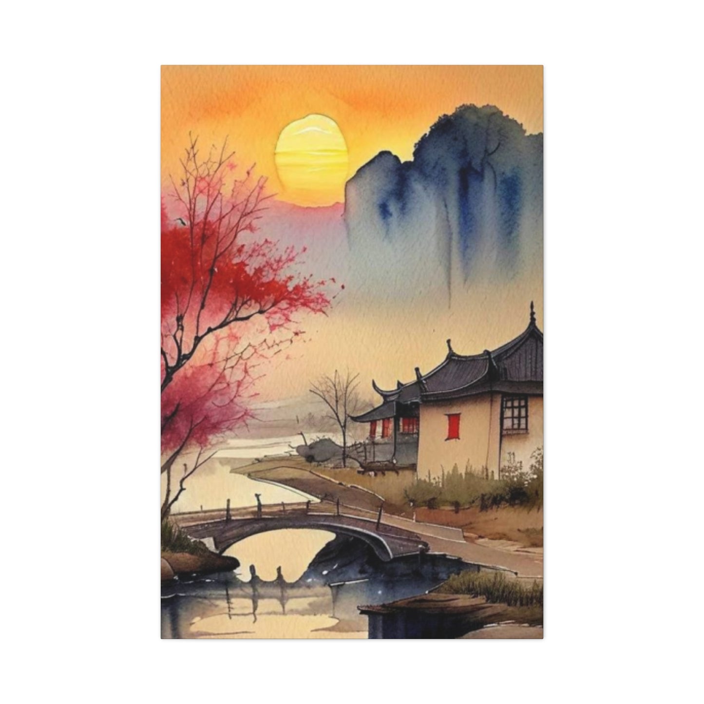 Sunset Over the Bridge Wall Art & Canvas Prints