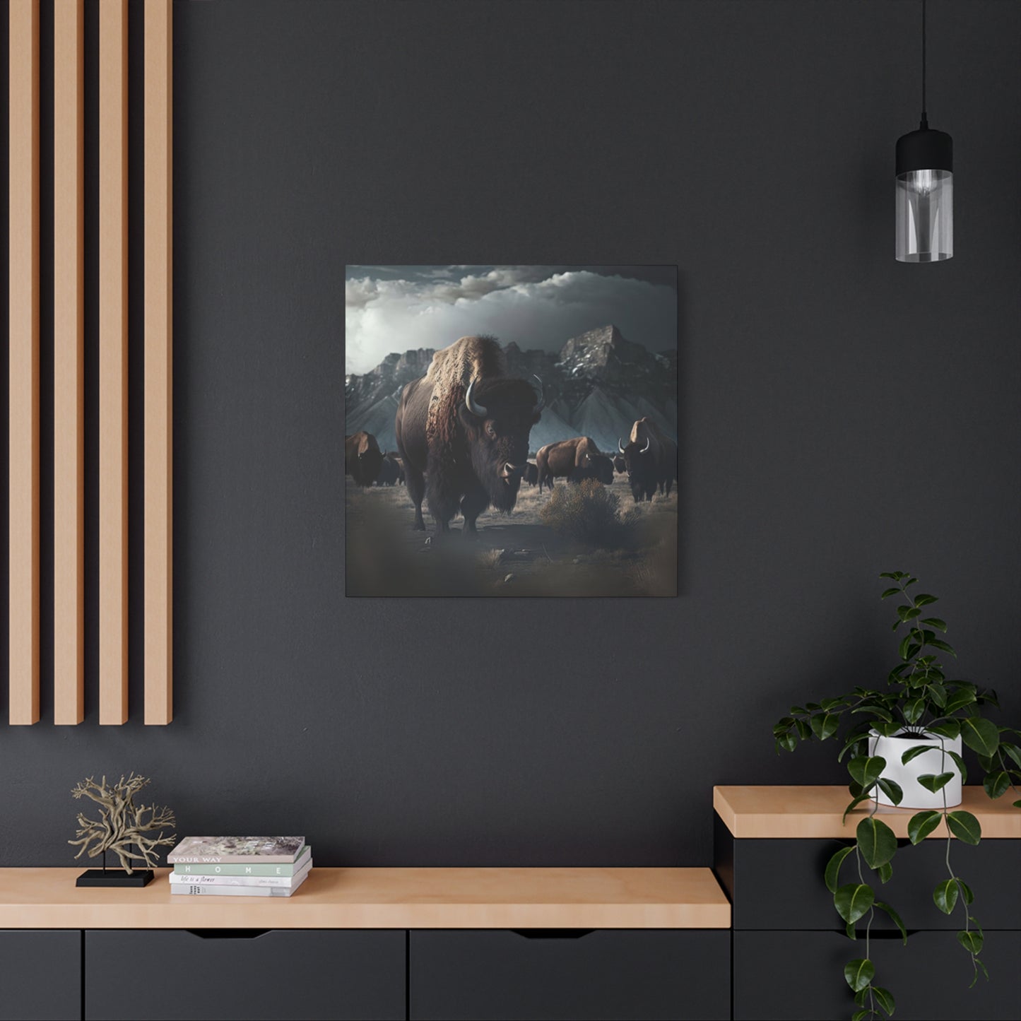 Mountain Bisons Wall Art & Canvas Prints