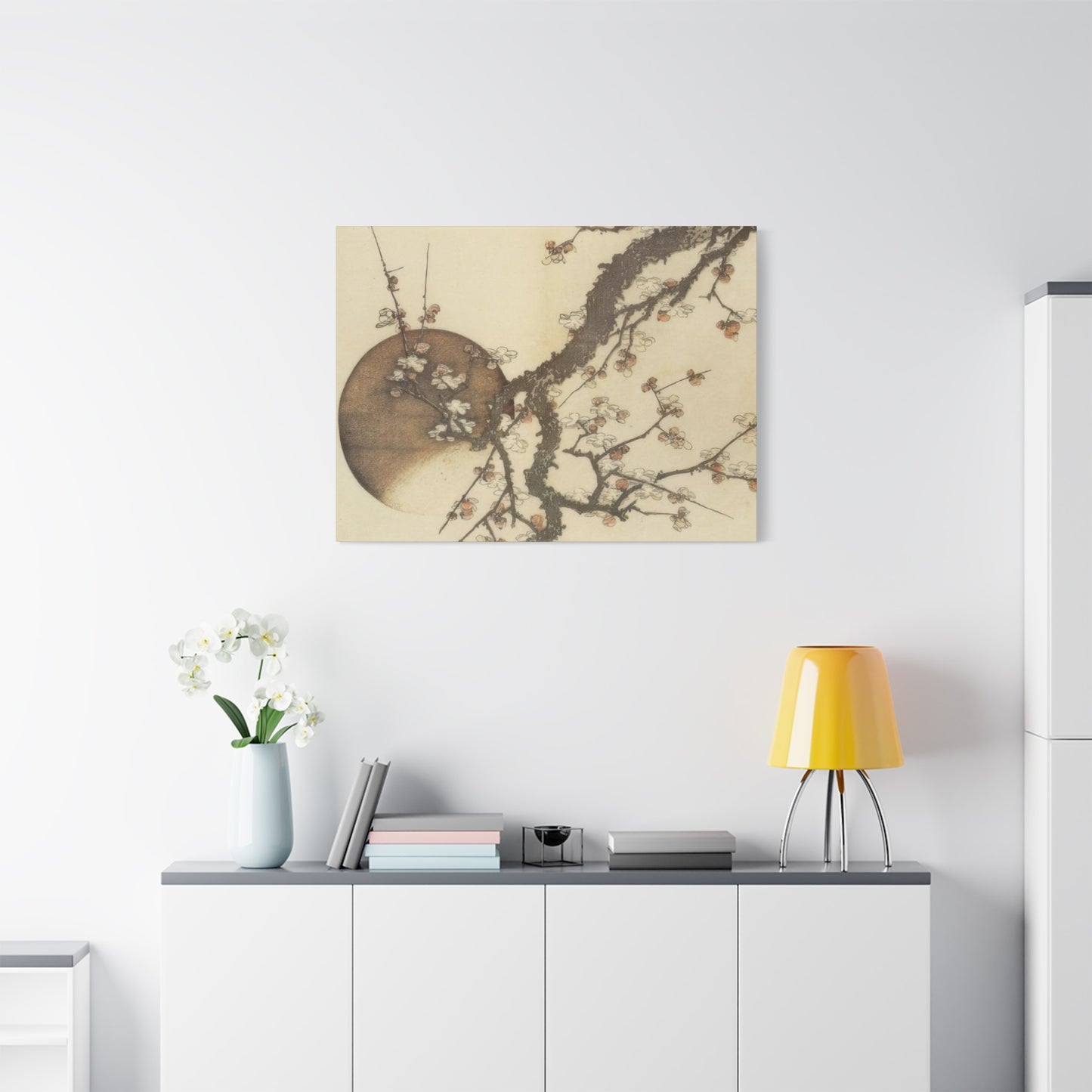 Katsushika Hokusai Plum Blossom And The Moon Wall Art & Canvas Prints