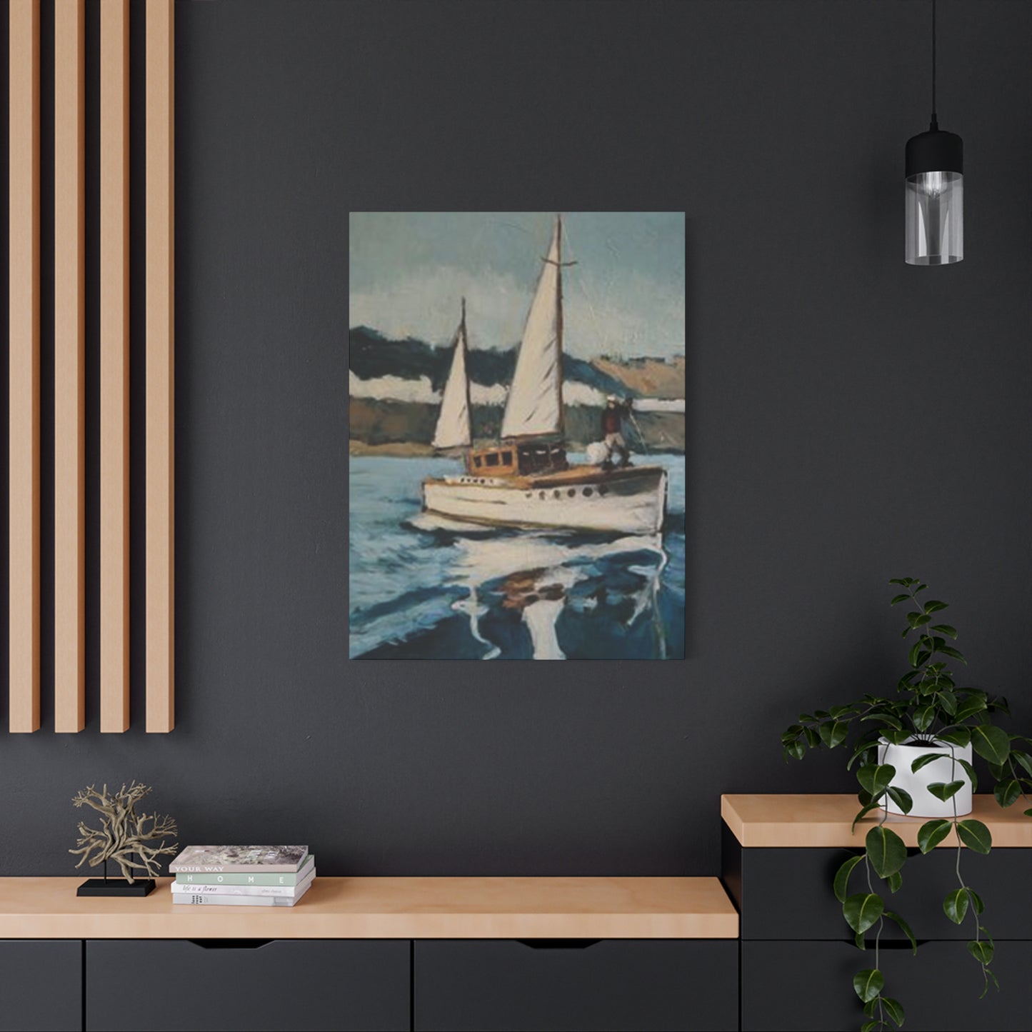 White Sailing Ship Poster Wall Art & Canvas Prints