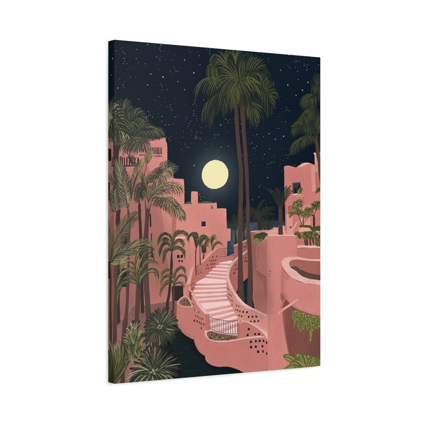 Pink Resort In Spain Wall Art & Canvas Prints